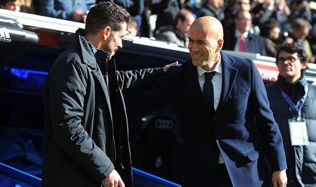 Зинедин Зидан (справа) и Диего Симеоне, Getty Images