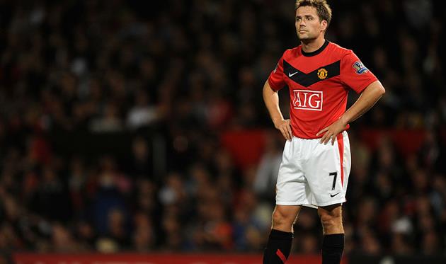 Майкл Оуэн в матче за МЮ, Getty Images