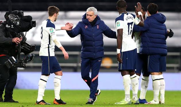Жозе Моуриньо после игры против Брентфорда, Getty Images