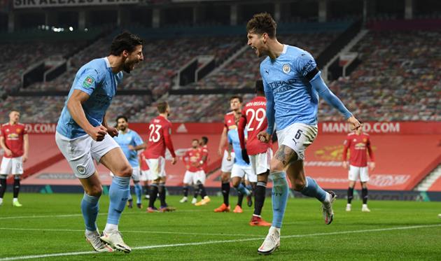 Радость игроков Манчестер Сити, getty images