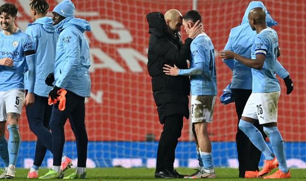 Хосеп Гвардиола и игроки Манчестер Сити, Getty Images