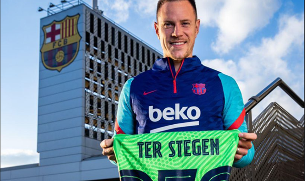 Марк-Андре тер Штеген, фото из Твиттера голкипера