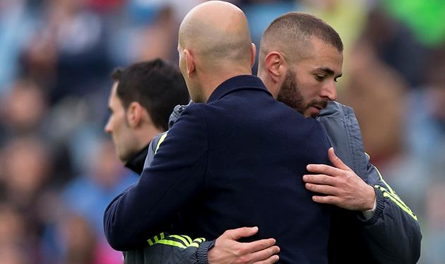 Зидан и Бензема, getty images