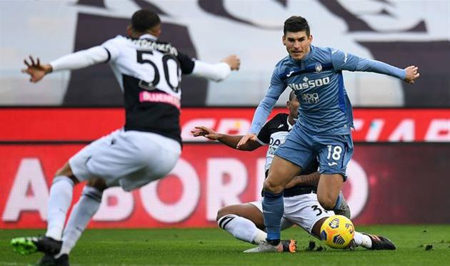 Руслан Малиновский в матче против Удинезе, Getty Images