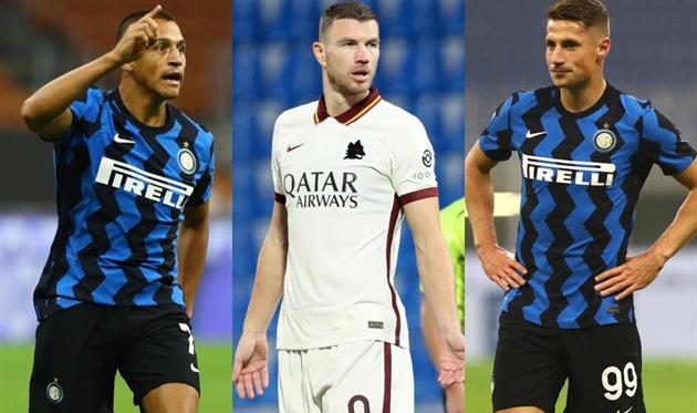 Алексис Санчес, Эдин Джеко и Андреа Пинамонти, Getty Images