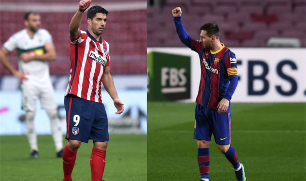 Луис Суарес и Лионель Месси, getty images