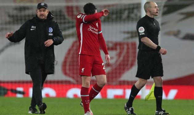 Энди Робертсон после игры против Брайтона, Getty Images