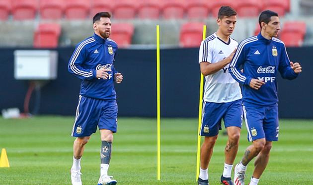 Лионель Месси, Пауло Дибала и Анхель Ди Мария, Getty Images
