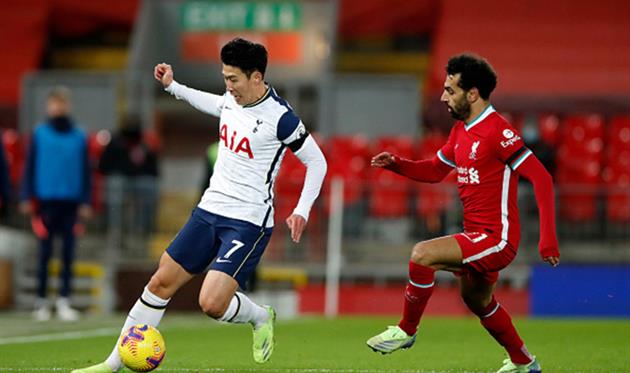 Сон Хын Мин и Мохаммед Салах, Getty Images