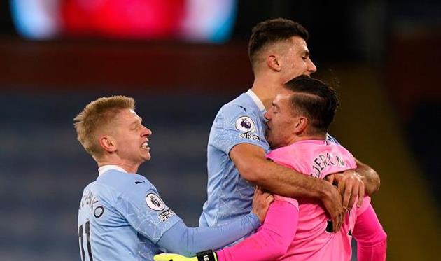 Радость игроков Сити, getty images