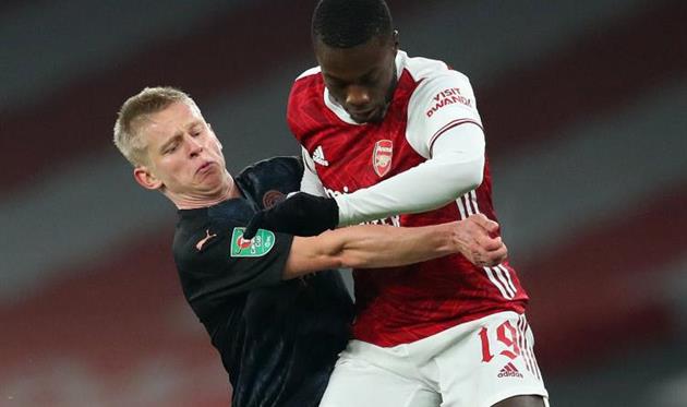 Александр Зинченко и Николя Пепе, Getty Images