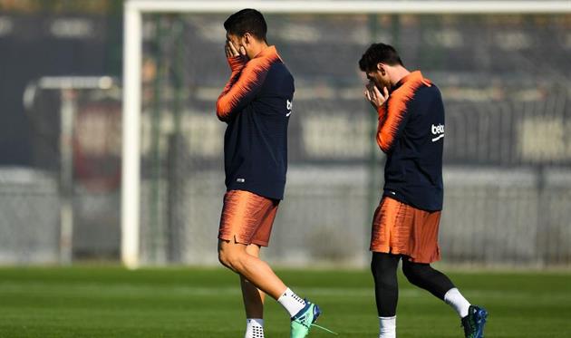 Луис Суарес (слева) и Лионель Месси, Getty Images