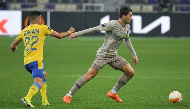 Тарас Степаненко в первом матче против Маккаби ТА, фото ФК Шахтер Донецк