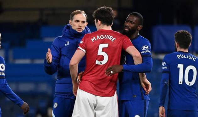 Тухель, Магуайр и Рюдигер, getty images