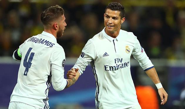Серхио Рамос (слева) и Криштиану Роналду, getty images