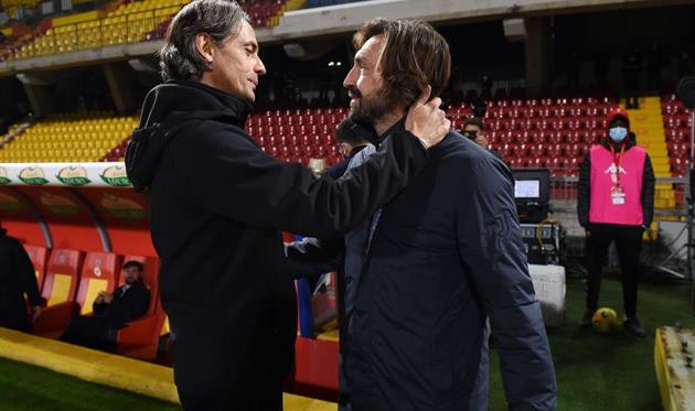 Филиппо Индзаги (слева) и Андреа Пирло, getty images