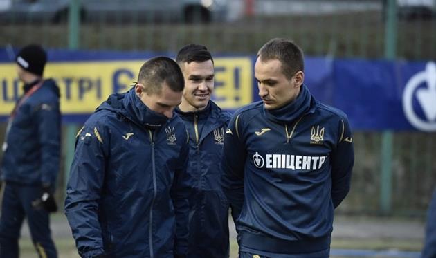Сборная Украины провела первую тренировку в 2021 году