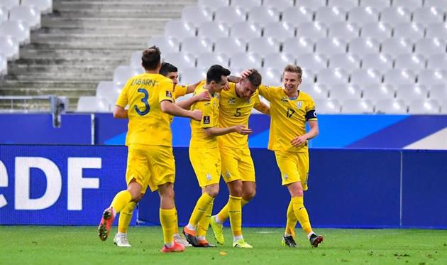 Игроки сборной Украины, getty images