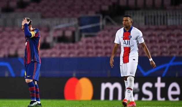 Килиан Мбаппе (справа) и Лионель Месси, Getty Images