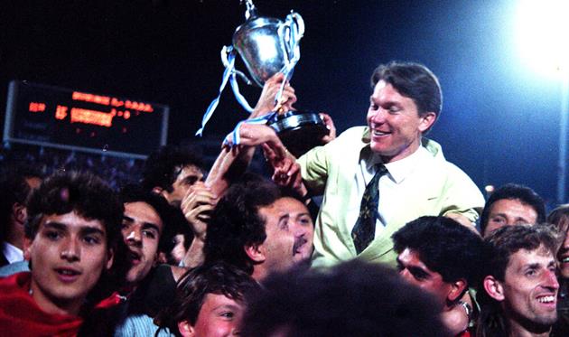 Блохин после завоевания первого трофея в карьере, athletestories.gr