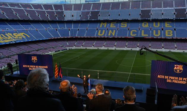 Инаугурация Жоана Лапорты в качестве нового президента Барселоны, Getty Images