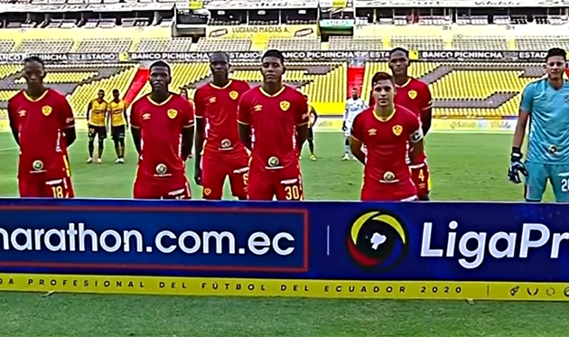 Состав Аукас перед игрой против Барселоны Гуаякиль, twitter.com/EcGladiadores