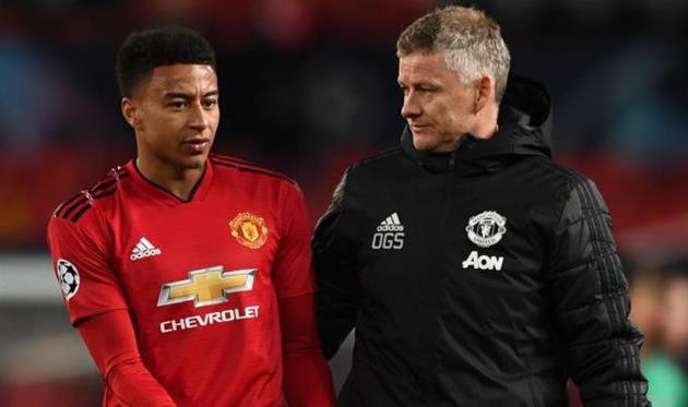 Джесси Лингард (слева) и Оле-Гуннар Солскьяер, getty images