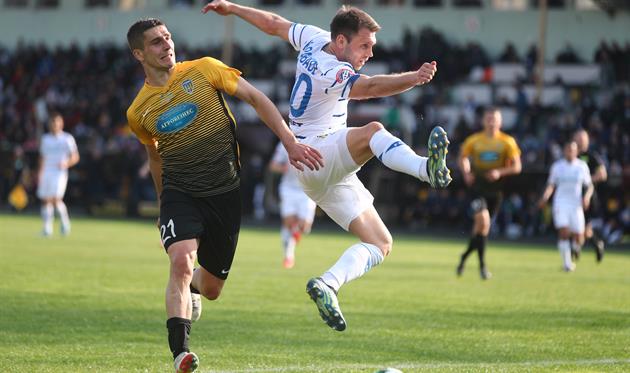 Александр Караваев (справа), ФК Динамо Киев