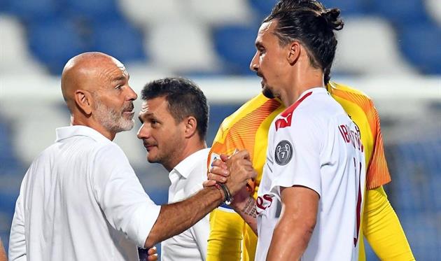 Стефано Пьоли (слева) и Златан Ибрагимович, getty images