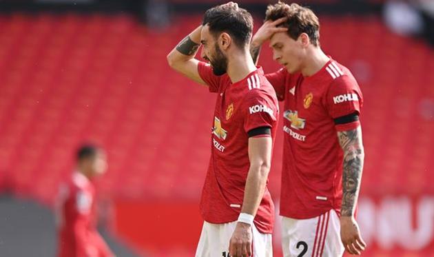 Бруну Фернандеш (на переднем плане) и Виктор Линделеф, Getty Images