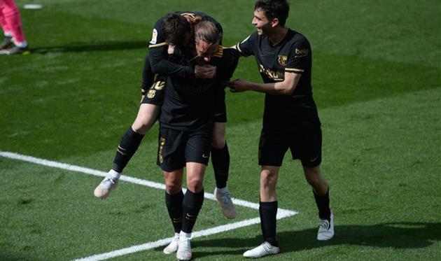 Антуан Гризманн празднует один из голов в ворота Вильярреала, Getty Images