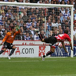 Один из голов Шарпа, фото sufc.premiumtv.co.uk