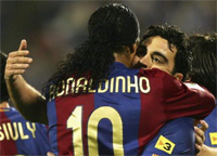 Роналдиньо и Хави