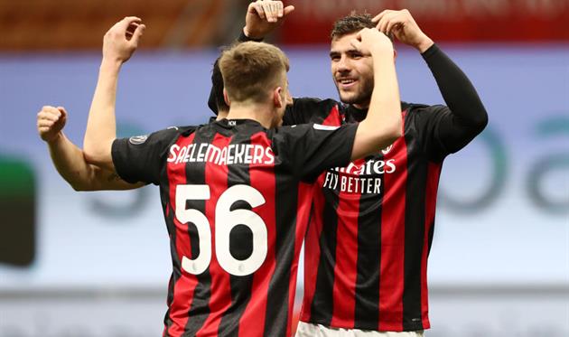 Радость игроков Милана, getty images