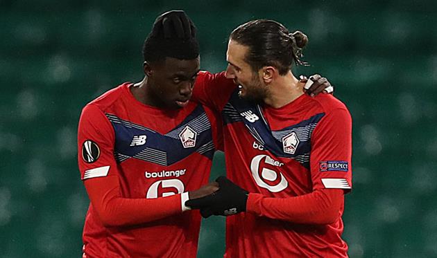 Радость игроков Лилля, фото getty images