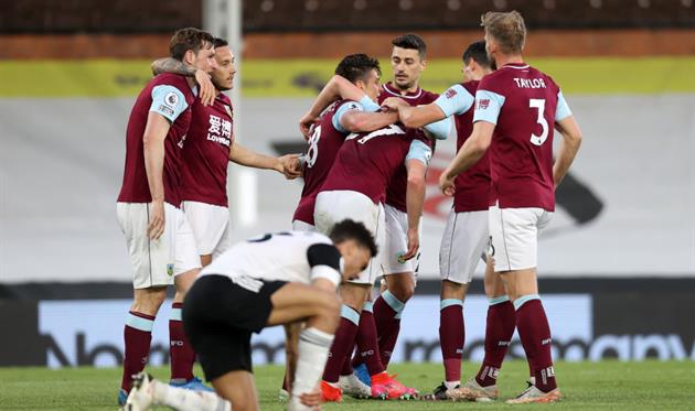 Радость игроков Бернли, getty images