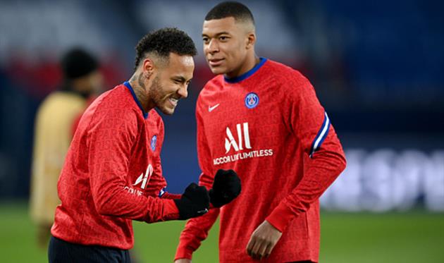 Неймар и Килиан Мбаппе, Getty Images