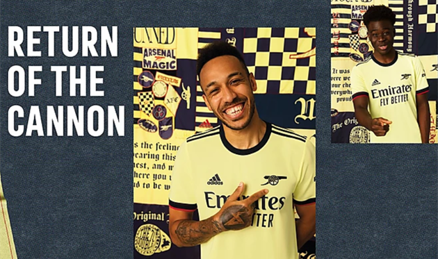 Новая гостевая форма Арсенала на сезон-2021/22