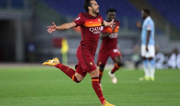 Педро в матче против Лацио, Getty Images