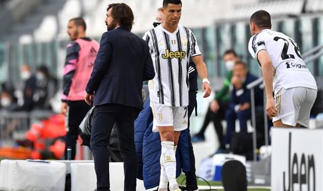 Момент с заменой Криштиану Роналду в матче против Интера, Getty Images