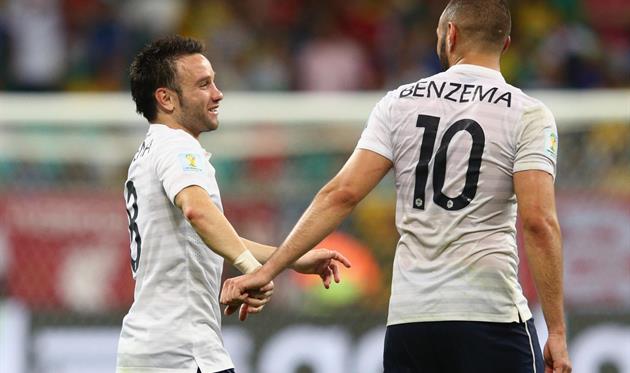 Матье Вальбуэна и Карим Бензема, Getty Images