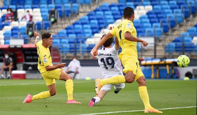 Момент с голом Йереми Пино в ворота Реала, Getty Images