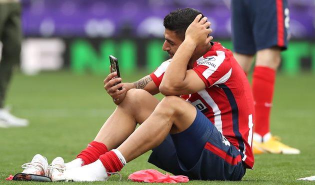 Луис Суарес после чемпионского матча против Вальядолида, Getty Images