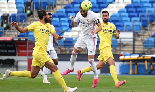 Карим Бензема в матче против Вильярреала, Getty Images