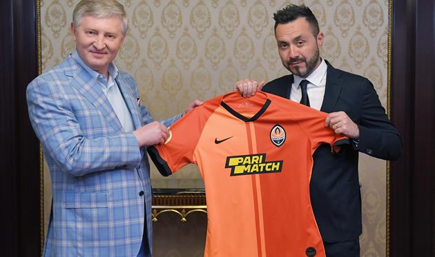 Ринат Ахметов и Роберто Де Дзерби, фк шахтер