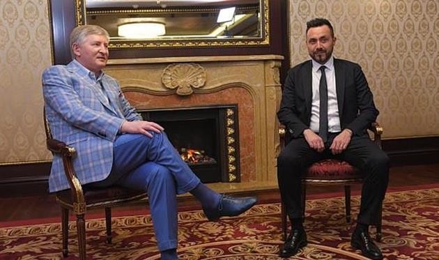 Ахметов и Де Дзерби, фото Шахтер