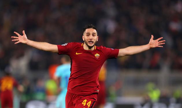 Костас Манолас после рещающего гола Барселоне в ЛЧ-2017/18, getty images