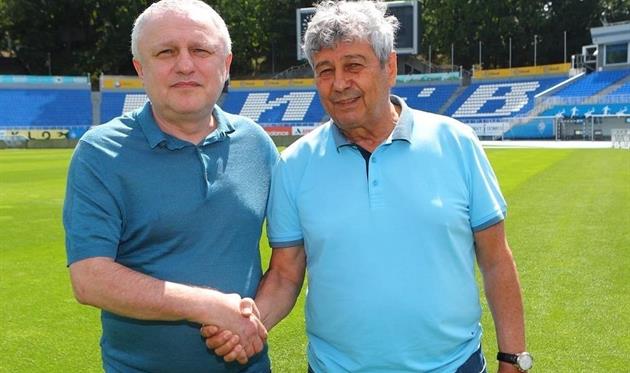 Игорь Суркис (слева) и Мирча Луческу, ФК Динамо 