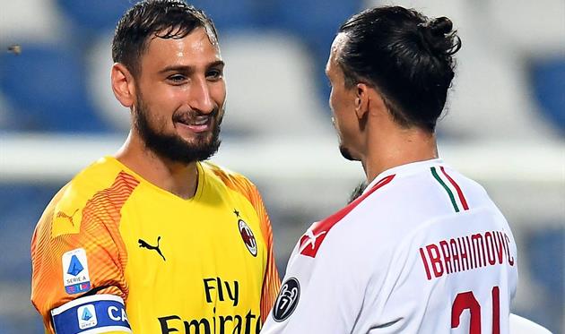 Джанлуиджи Доннарумма и Златан Ибрагимович, Getty Images