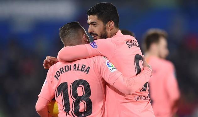 Хорди Альба и Луис Суарес, Getty Images